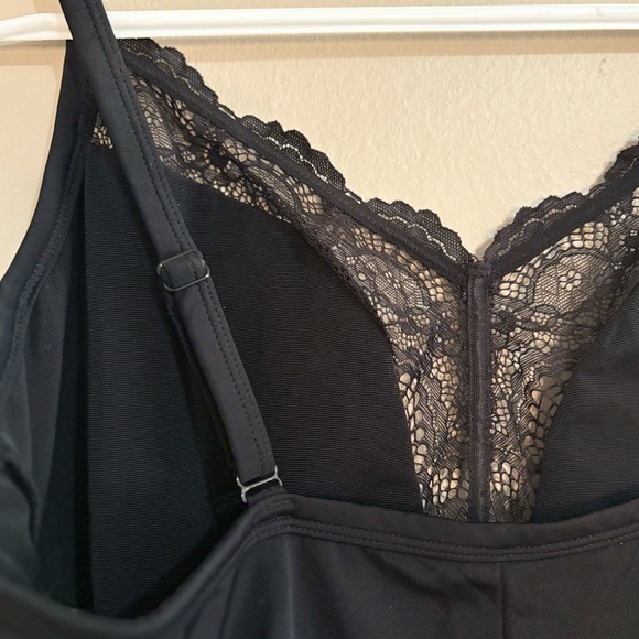 Voglio Black & Lace Shapewear Slip Dress Medium Compression - Picture 11 of 15